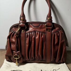 Vintage Fossil Fifty Four Natasha Satchel Leather New